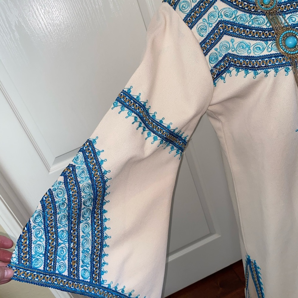 Vintage 60’s /70’s, handmade embroidered caftan kaftan - Picture 3 of 16